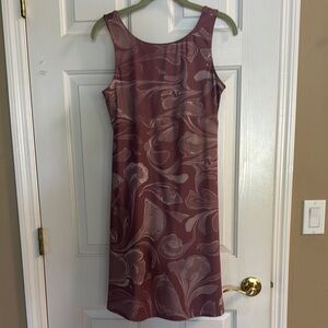 Columbia Mauve Sheath Skort Dress Sleeveless Scoop Neck